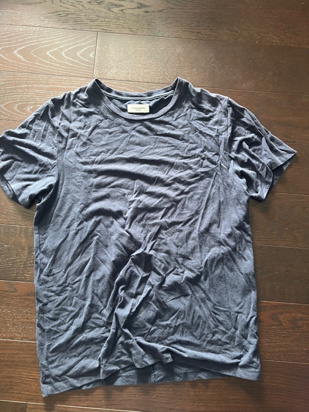 Omanda & Sons Men's Crew Neck Short Sleeve Tee - Navy Blue